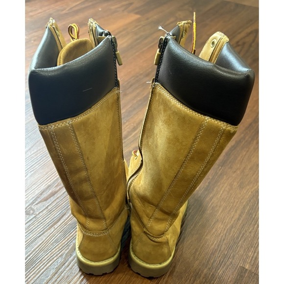 Timberland Tall Boots Girls Women's Size 4.5 Trail Wheat Nubuck Boots 83980 - Picture 2 of 13